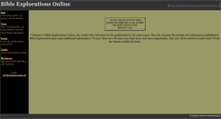 Desktop Screenshot of bibleexplorations.org